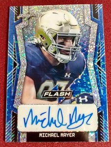 lot 4 image: 2022 Leaf Michael Mayer Autograph Rookie Card - #d25