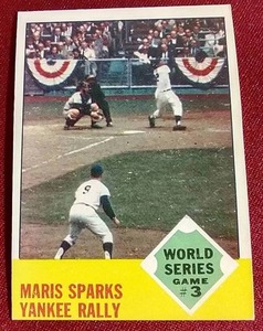lot 5 image: 1963 Topps Roger Maris World Series Card