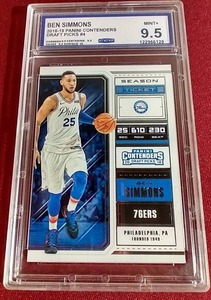 lot 6 image: 2018-19 Contenders Ben Simmons - CCG 9.5