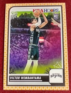 lot 11 image: 2023-24 Haunted Hoops Victor Wembanyama Rookie Card - Orange SP Parallel