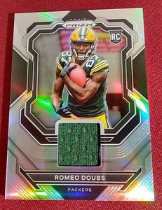 lot 12 image: 2022 Prizm Romeo Doubs Jersey Rookie Card