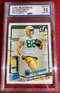 lot 33 image: 2023 Donruss Luke Musgrave Rookie Card - CCG 10