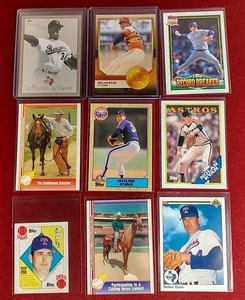 lot 38 image: (9) Nolan Ryan Cards