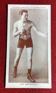 lot 49 image: 1938 Churchmans Boxing Personalities Jim Driscoll - Nice