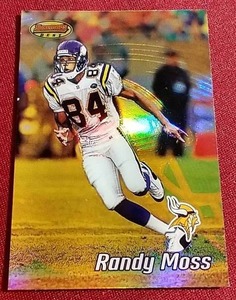 lot 55 image: 2002 Bowmans Best Randy Moss Refractor Card