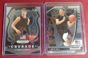 lot 60 image: (2) LaMelo Ball Rookie Cards
