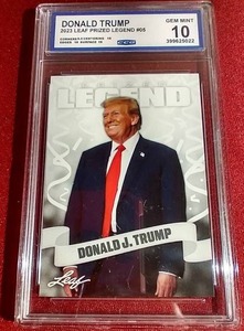 lot 62 image: 2023 Leaf Donald Trump - CCG 10