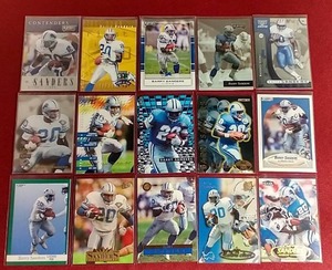 lot 83 image: (15) Barry Sanders Cards