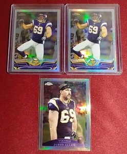 lot 91 image: (3) Topps Chrome Jared Allen Refractor Cards