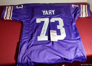 lot 99 image: Ron Yary Signed Vikings Jersey - With JSA COA