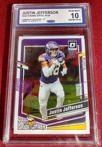 lot 117 image: 2023 Optic Justin Jefferson - CCG 10