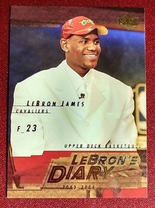 lot 119 image: 2003 Upper Deck LeBron James Rookie Card