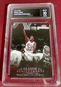 lot 126 image: 2007 Fleer Michael Jordan Card - GMA 10