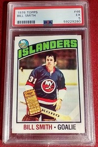 lot 128 image: 1976 Topps Bill Smith Card - PSA 5