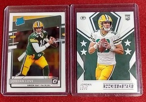 lot 134 image: (2) Jordan Love Rookie Cards