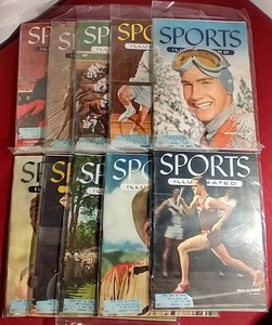 lot 153 image: (10) 1955 Sports Illustrated Magazines