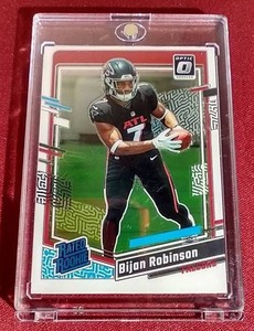 lot 155 image: 2023 Optic Bijan Robinson Rated Rookie Card