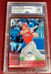 lot 160 image: 1998 Leaf Scott Rolen Card - CCG 10