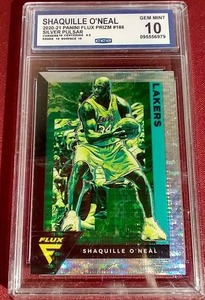 lot 162 image: 2020-21 Flux Silver Pulsar Shaquille ONeal Card - CCG 10