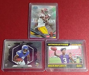 lot 165 image: (3) Jordan Addison Rookie Cards