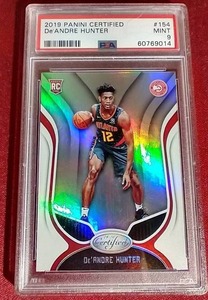 lot 169 image: 2019 Panini Certified DeAndre Hunter Rookie Card - PSA 9
