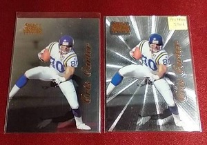 lot 173 image: (2) Select Certified Cris Carter Cards - Includes Preferred Stock