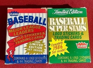 lot 177 image: (2) 1986 Fleer Superstar Sets