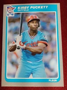 lot 181 image: 1985 Fleer Kirby Puckett Rookie Card