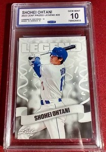 lot 185 image: 2023 Leaf Shohei Ohtani - CCG 10