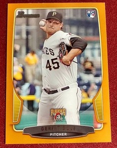lot 187 image: 2013 Bowman Gerrit Cole Orange Rookie Card - #d250