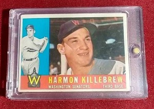 lot 195 image: 1960 Topps Harmon Killebrew Card