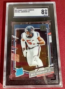 lot 197 image: 2023 Clearly Donruss Will Anderson Rated Rookie Card - SGC 8