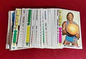 lot 198 image: (50) 1976-77 Topps Tall Boy Basketball Cards - Includes HOFers