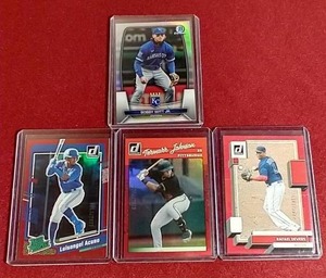 lot 200 image: (4) #d Baseball Cards - Including Witt