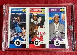 lot 208 image: 1996-97 Collectors Choice GarnettKobe Card - Kobe Rookie