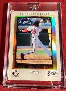 lot 211 image: SP Retrospectives Michael Jordan Baseball Card