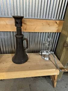 lot 104 image: Vintage Jack and  Meat Grinder