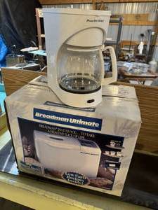 lot 117 image: Bread Machine and Coffee Maker
