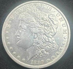lot 51 image: 1889-O XFAU condition (better date)