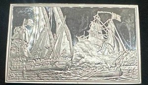 lot 61 image: 1976 1.85oz .925 Silver 13 States Ingot