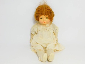lot 3 image: Early 1900s Antique Composition Doll 24 Tall