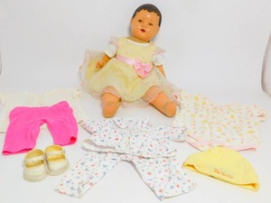 lot 4 image: Early 1900s Antique Composition Doll22 Tall