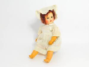 lot 5 image: Early 1900s Antique Composition Doll Ideal P. 50 Made In The USA17 Tall