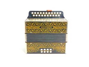 lot 13 image: Vintage M. Hohner Chromatic Accordion