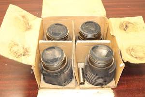 Set of 4 Used Automotive Engine Components - Includes Cylinders and Accessories
