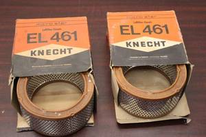 Set of 2 Micro Star EL 461 Air Filters by Knecht - Vintage