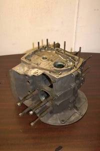 Used Engine Block from Vintage Vehicle, Ideal for Restoration