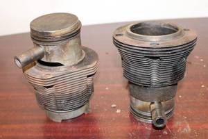 Pair of Used Cylinder Heads for Small Engine