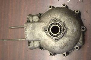 Used Aluminum Engine Cover with Seal and Bolt Holes