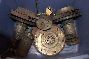 Used Automotive Starter Motor Parts Bundle